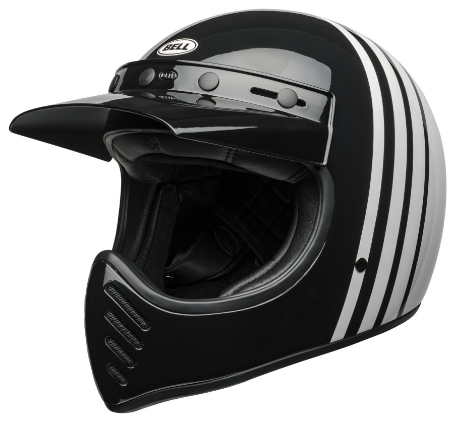 Full Face * | Bell Helmets Bell Moto-3 Reverb Helmet White/Black