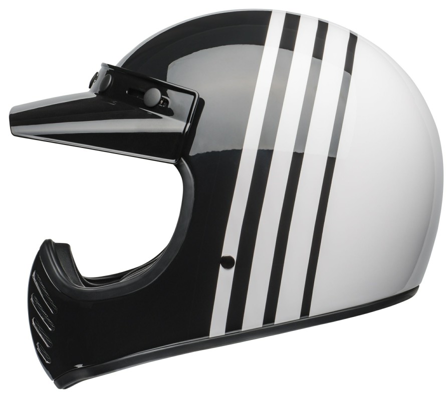 Full Face * | Bell Helmets Bell Moto-3 Reverb Helmet White/Black