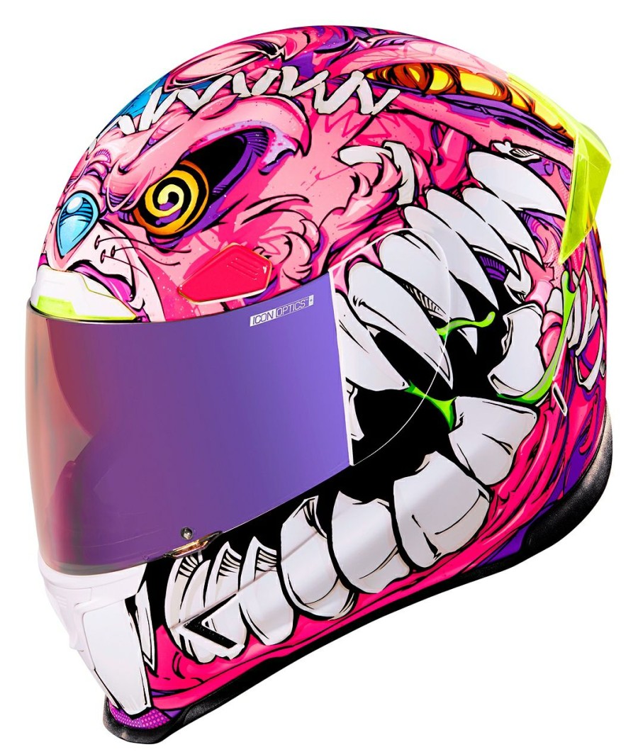 Full Face * | Icon Airfame Pro Beastie Bunny Helmet Pink/White/Blue