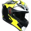 Full Face * | Agv Helmets Agv K1 Mir 2018 Helmet White/Black/Yellow