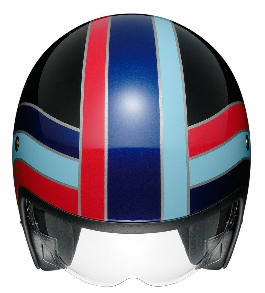 Open Face & 3/4 * | Shoei Helmets Shoei J·O Nostalgia Helmet Black/Blue/Red