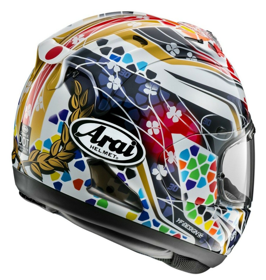 Full Face * | Arai Helmets Arai Corsair X Nakagami 3 Helmet Black/White/Blue