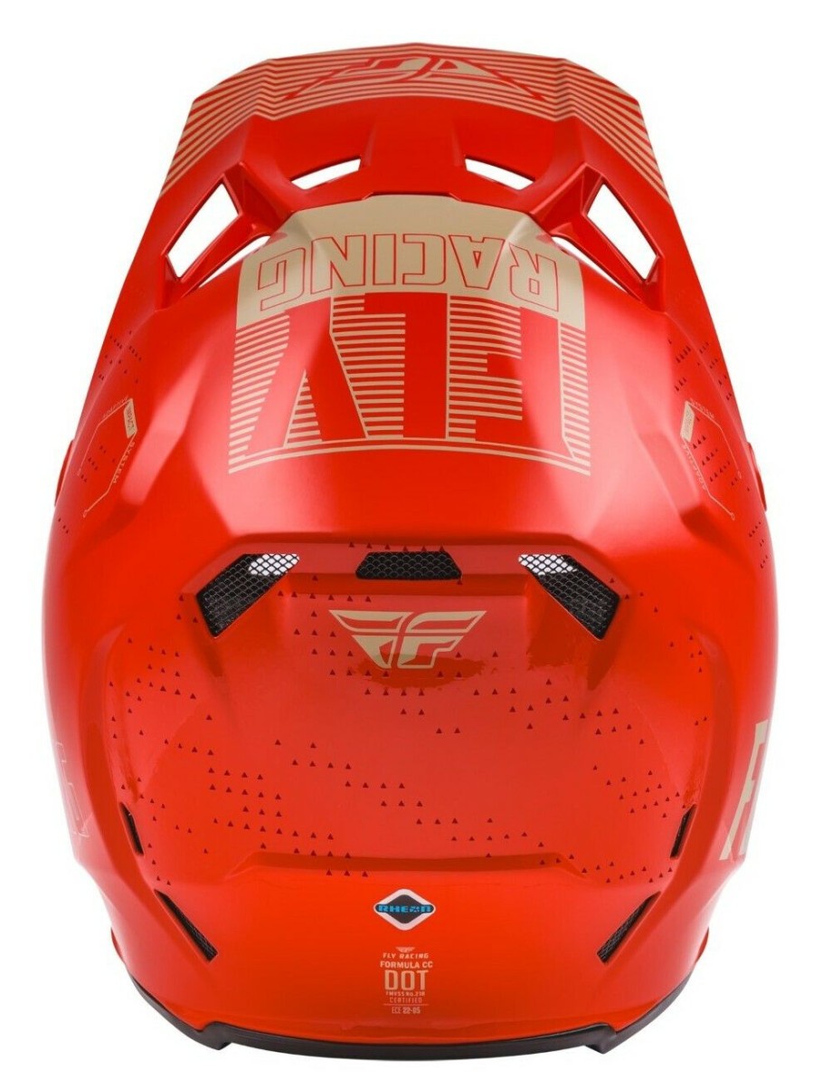 Dirt * | Fly Racing Dirt Fly Racing Formula Cc Primary Helmet / Sm [Blemished Very Good] Red/Khaki