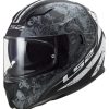 Full Face * | Ls2 Helmets Ls2 Stream Throne Helmet Matte Black/Grey