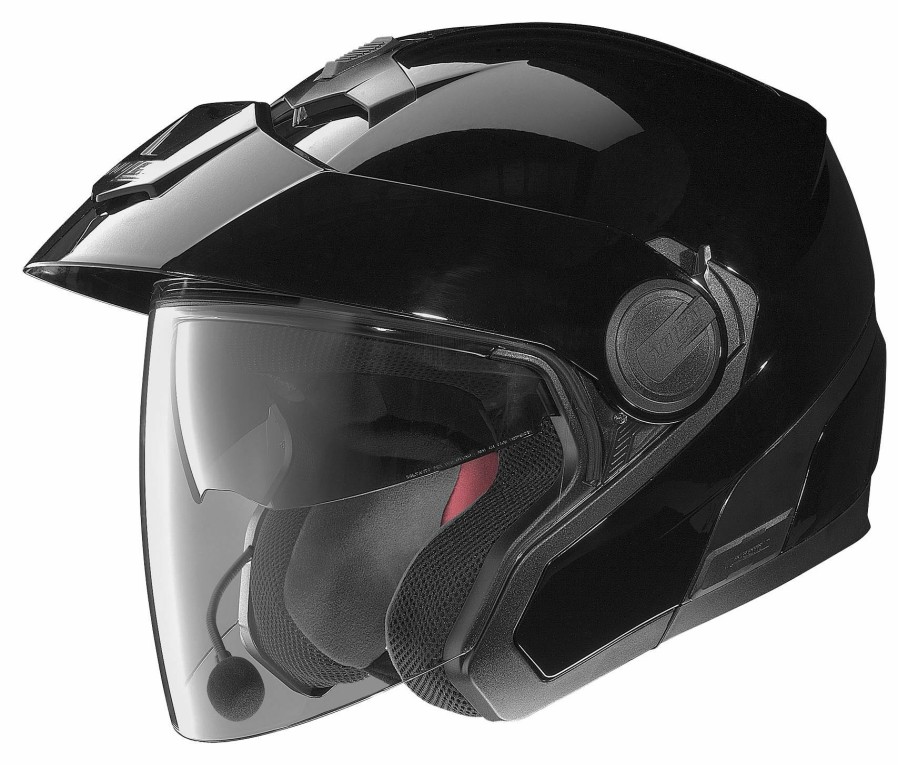 Open Face & 3/4 * | Nolan Helmets Nolan N40 Helmet With Mcs Ii Headset Solid