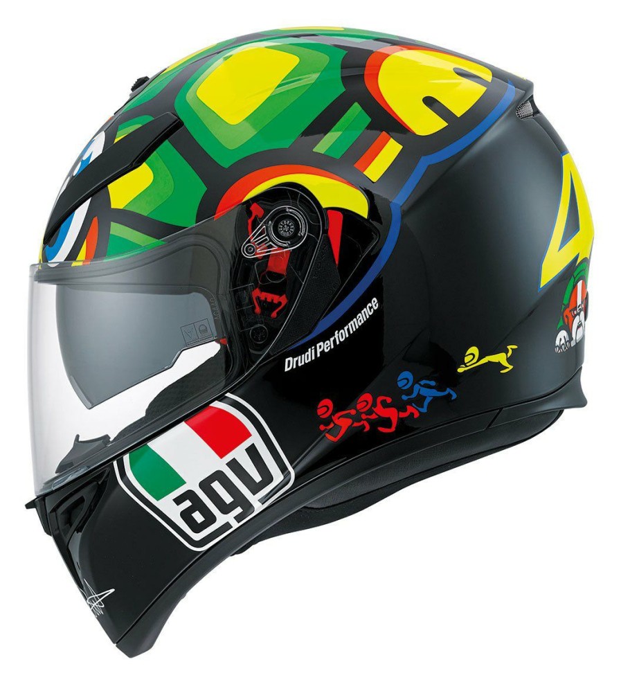 Full Face * | Agv Helmets Agv K3 Sv Tartaruga Helmet Black/Green