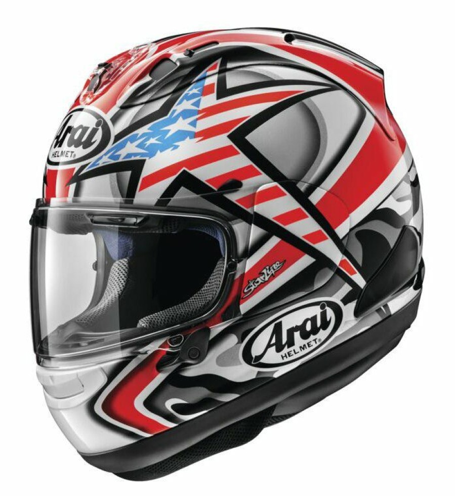 Full Face * | Arai Helmets Arai Corsair X Hayden Laguna Helmet White/Red/Black