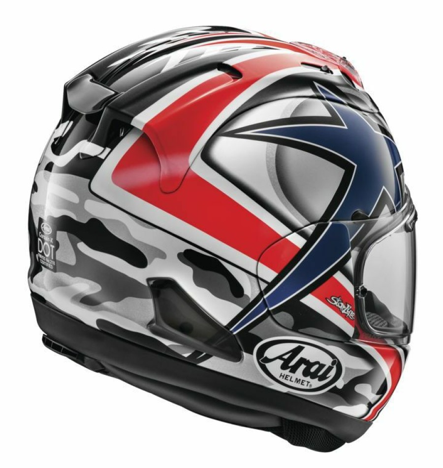 Full Face * | Arai Helmets Arai Corsair X Hayden Laguna Helmet White/Red/Black