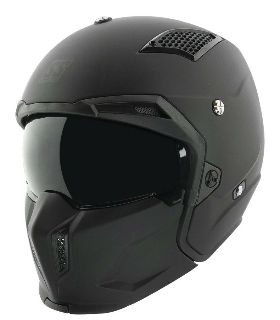 Open Face & 3/4 * | Speed And Strength Ss2400 Helmet Solid Matte Black