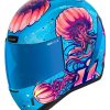 Full Face * | Icon Airform Jellies Helmet Blue