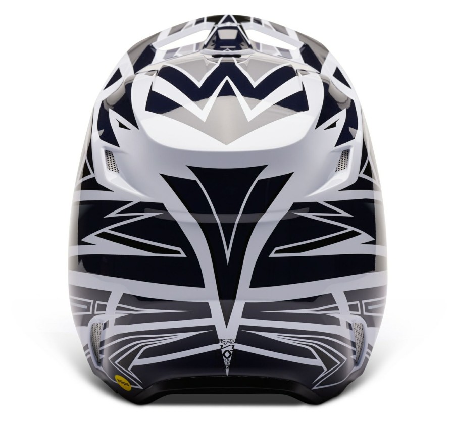 Dirt * | Fox Racing V1 Goat Strafer Helmet / Md [Open Box] Navy Blue