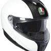 Modular * | Agv Helmets Agv Sportmodular Carbon Helmet White/Black