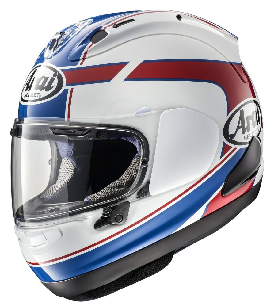 Full Face * | Arai Helmets Arai Corsair X Schwantz Helmet White/Red/Blue