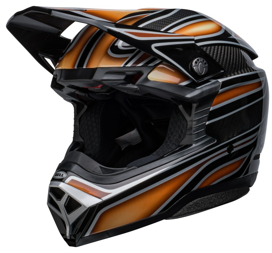 Dirt * | Bell Helmets Bell Moto-10 Spherical Webb Marmot Helmet / Lg [Open Box] Black/Copper