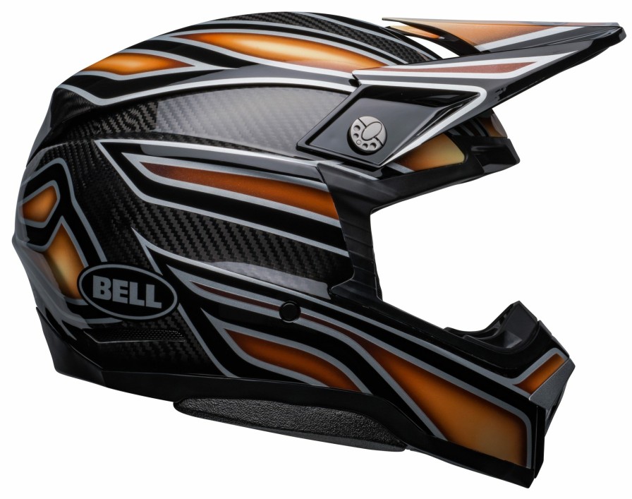 Dirt * | Bell Helmets Bell Moto-10 Spherical Webb Marmot Helmet / Lg [Open Box] Black/Copper