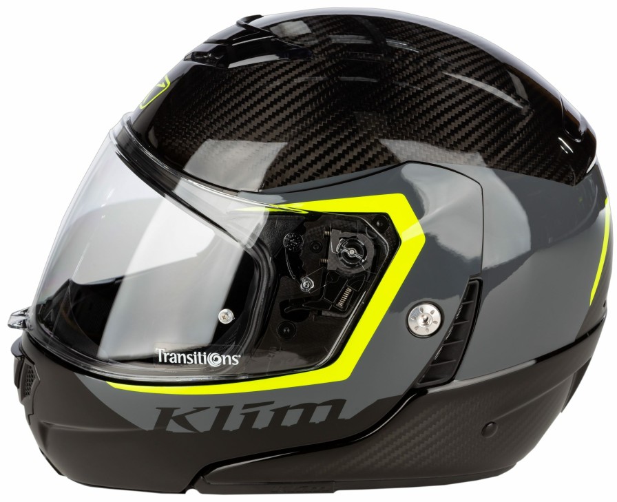 Modular * | Klim Tk1200 Karbon Stark Helmet Asphalt/Hi-Vis