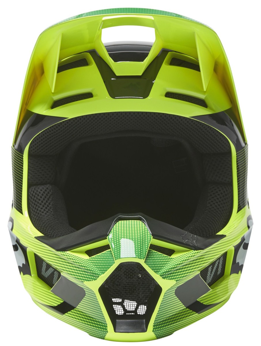 Dirt * | Fox Racing V1 Ridl Helmet Fluorescent Yellow