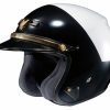 Open Face & 3/4 * | Shoei Helmets Shoei Rj Platinum-Le Hi-Rise Helmet Black/White