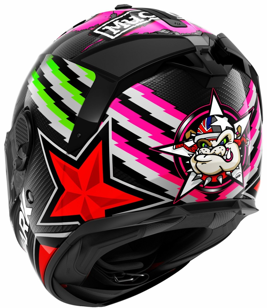 Full Face * | Shark Helmets Shark Spartan Gt Carbon Redding Helmet Carbon/Red/Green