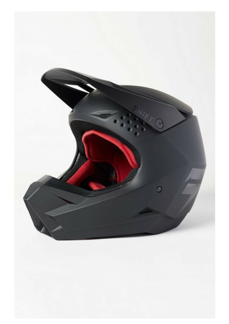 Dirt * | Shift Youth White Label Blac Helmet Matte Black