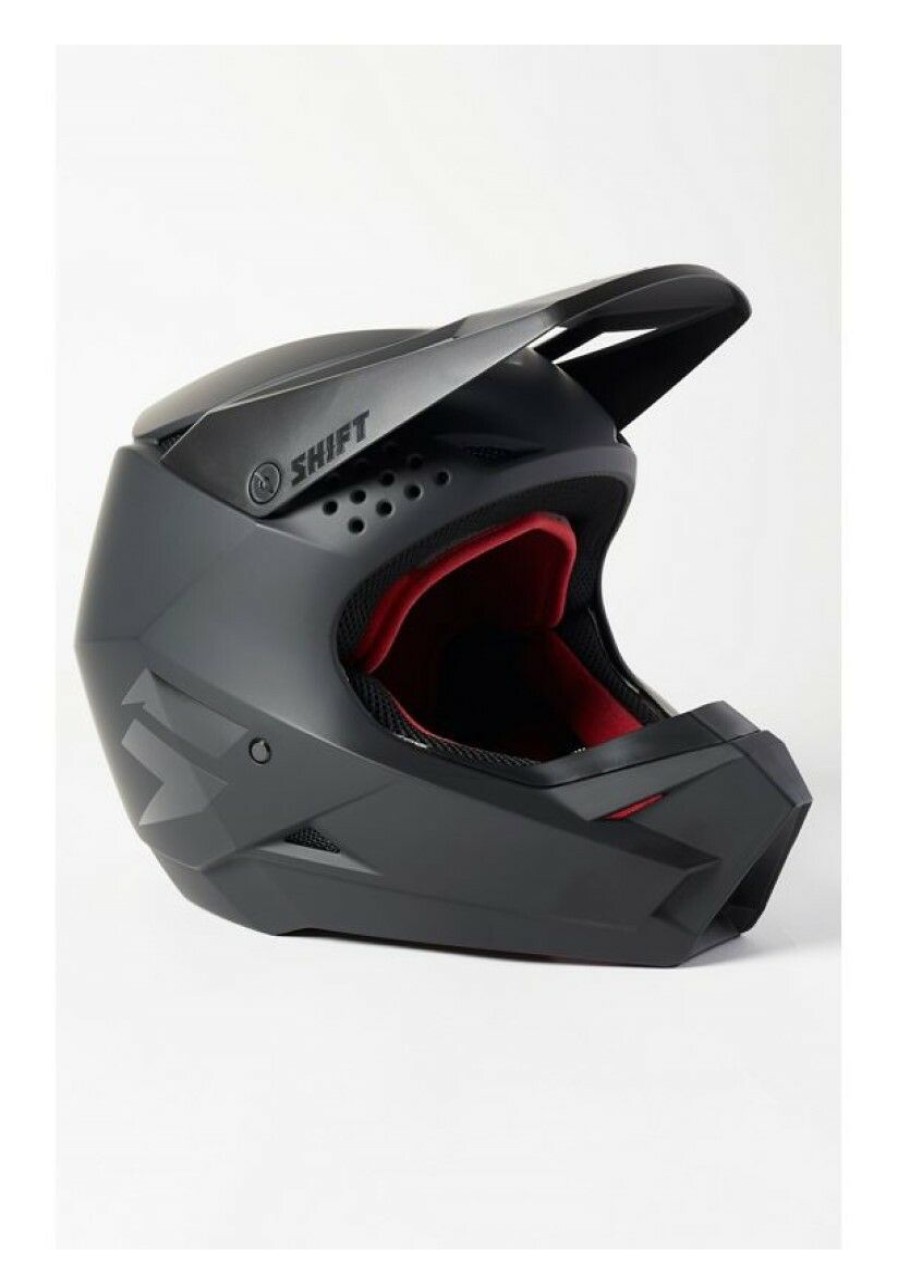 Dirt * | Shift Youth White Label Blac Helmet Matte Black