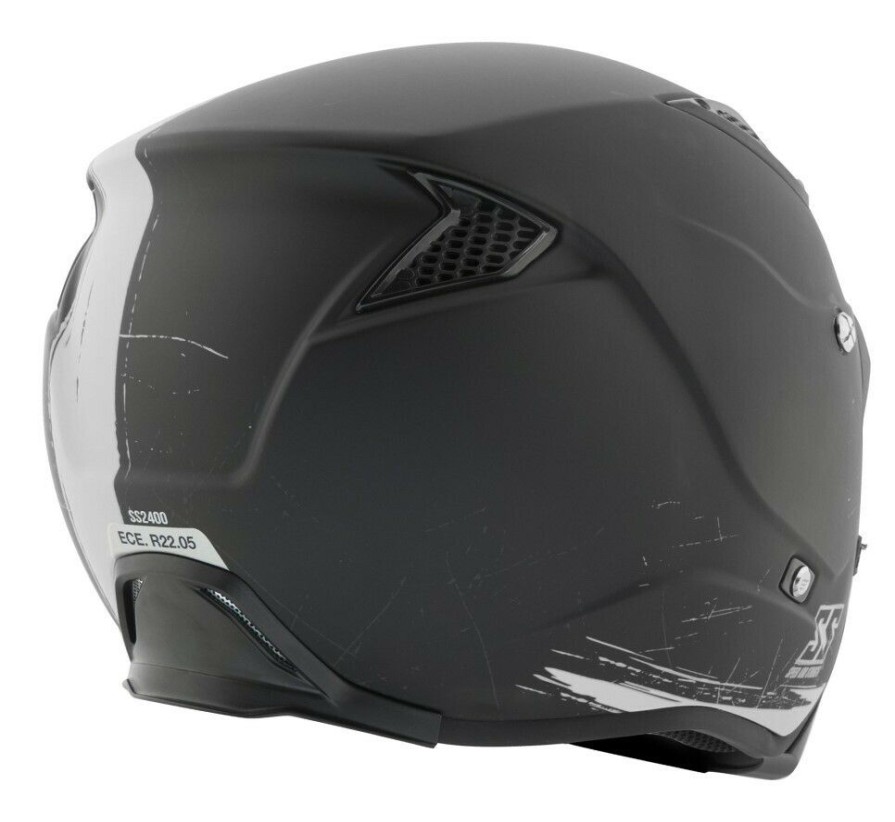 Full Face * | Speed And Strength Ss2400 Tough Nails Helmet / Xl [Open Box] Matte Black/White