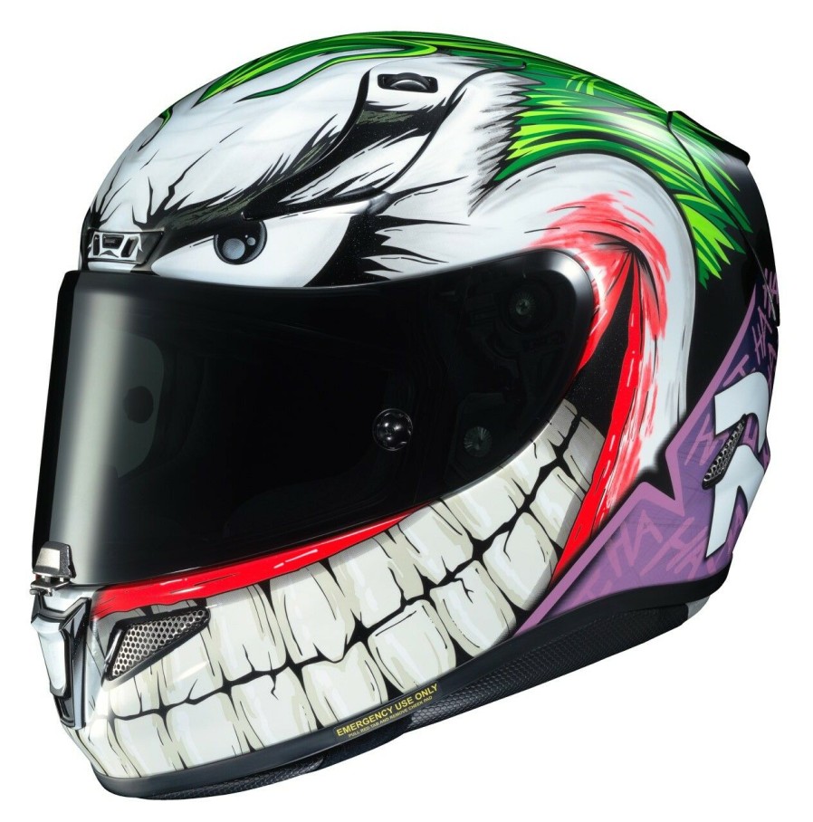 Full Face * | Hjc Helmets Hjc Rpha 11 Pro Joker Helmet White/Purple/Black