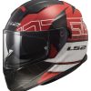 Full Face * | Ls2 Helmets Ls2 Stream Kub Helmet Black/Red