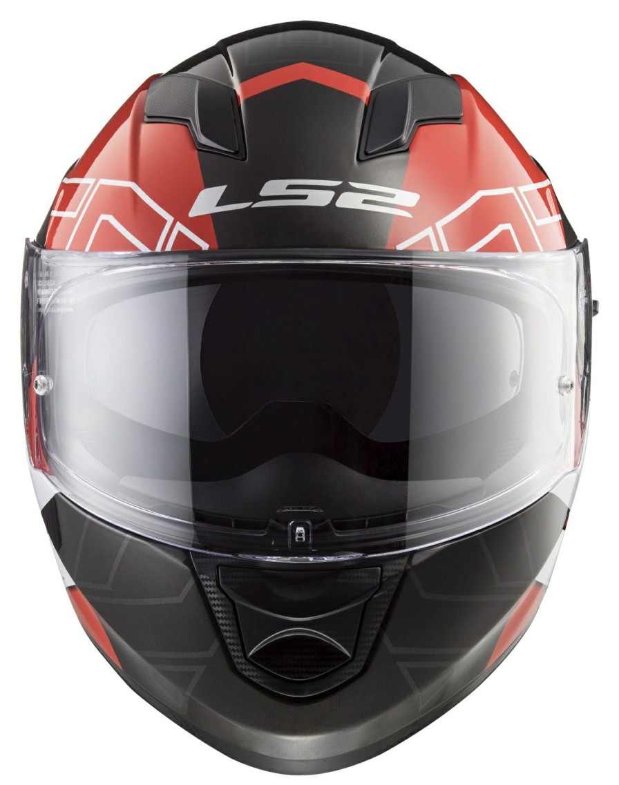 Full Face * | Ls2 Helmets Ls2 Stream Kub Helmet Black/Red