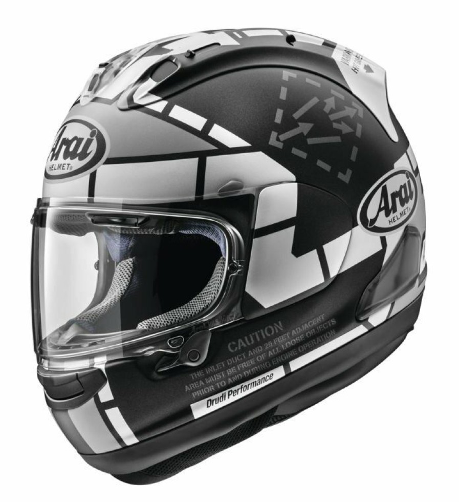 Full Face * | Arai Helmets Arai Corsair X Vinales 4 Helmet Black/Grey/White