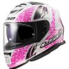 Full Face * | Ls2 Helmets Ls2 Assault Galaxy Helmet White/Pink