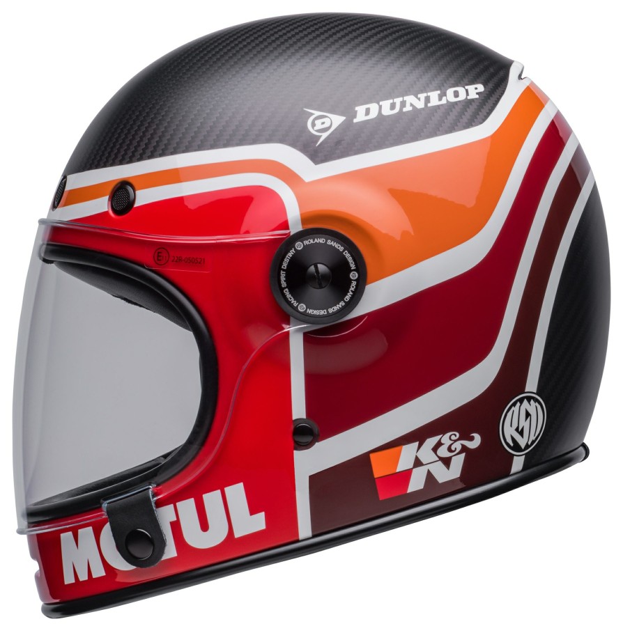 Full Face * | Bell Helmets Bell Bullitt Carbon Rsd Helmet Black/Red