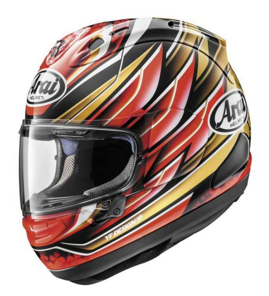 Full Face * | Arai Helmets Arai Corsair X Nakagami Helmet Black/Red/Gold