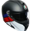 Modular * | Agv Helmets Agv Sportmodular Carbon Layer Helmet