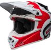 Dirt * | Bell Helmets Bell Moto-9S Flex Hello Cousteau Reef Helmet Matte White/Red