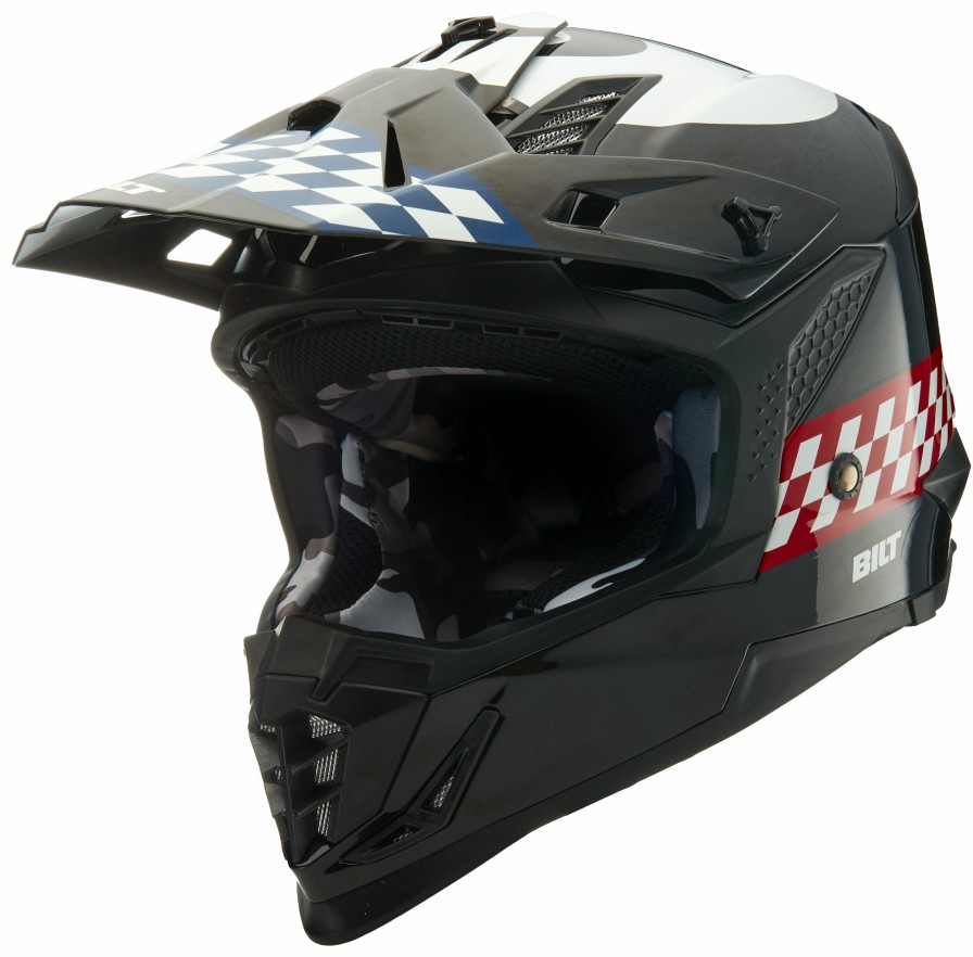 Dirt * | Bilt Lux Sneaky Pete Helmet Black/Ivory