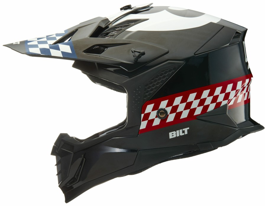 Dirt * | Bilt Lux Sneaky Pete Helmet Black/Ivory