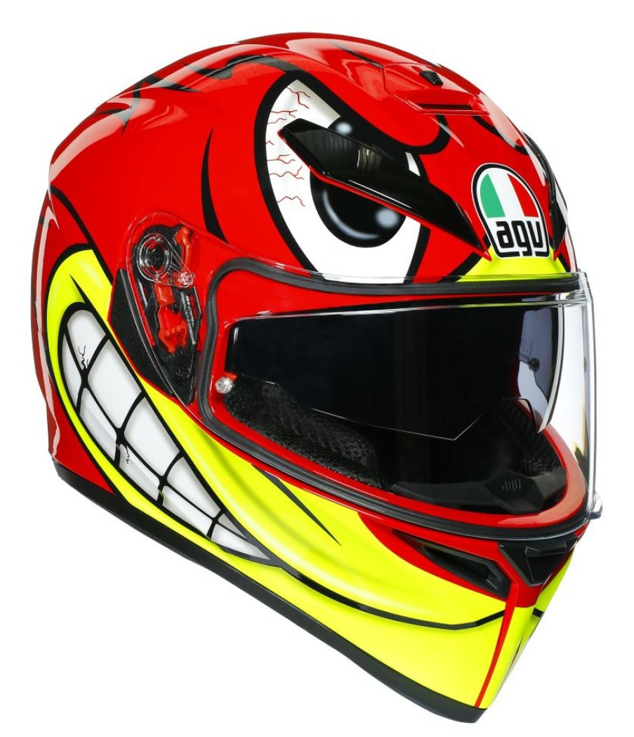 Full Face * | Agv Helmets Agv K3 Sv Birdy Helmet Red/Yellow