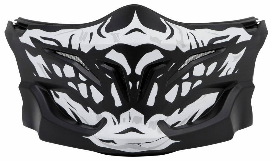 Helmet Accessories * | Scorpion Exo Covert Skull Face Mask Black/White