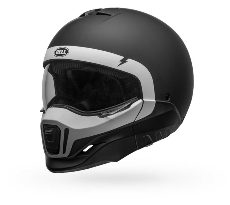 Open Face & 3/4 * | Bell Helmets Bell Broozer Cranium Helmet Matte Black/White