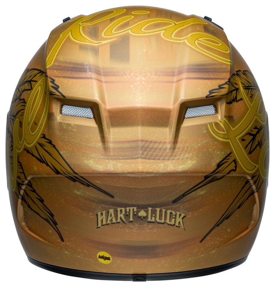 Full Face * | Bell Helmets Bell Qualifier Dlx Mips Hartluck Live Helmet Matte Gold