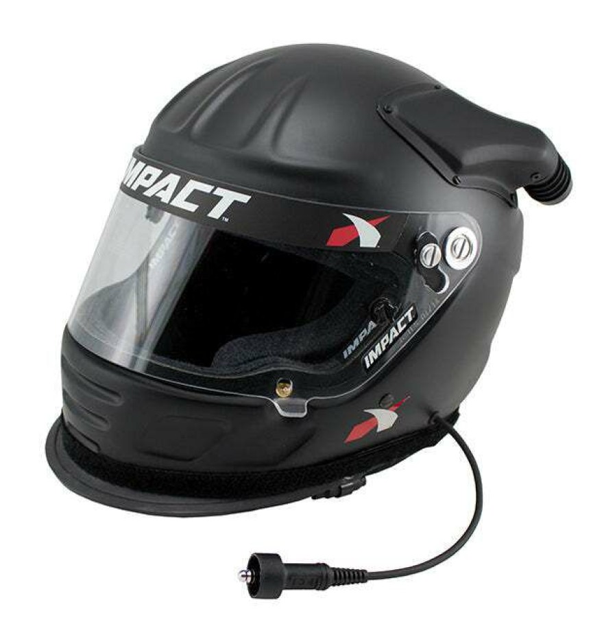 Full Face * | Pci Race Radios Wired Air Draft Offset Helmet Matte Black