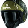 Open Face & 3/4 * | Shark Helmets Shark Street Drak Crower Helmet / Sm [Open Box] Green/Black