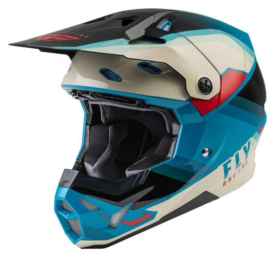 Dirt * | Fly Racing Dirt Fly Racing Formula Cp Rush Helmet / Lg [Open Box] Black/Teal