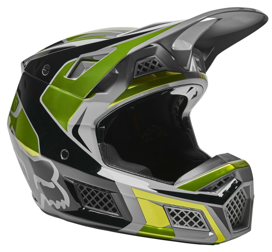 Dirt * | Fox Racing V3 Rs Mirer Helmet / Md [Open Box] Fluorescent Yellow