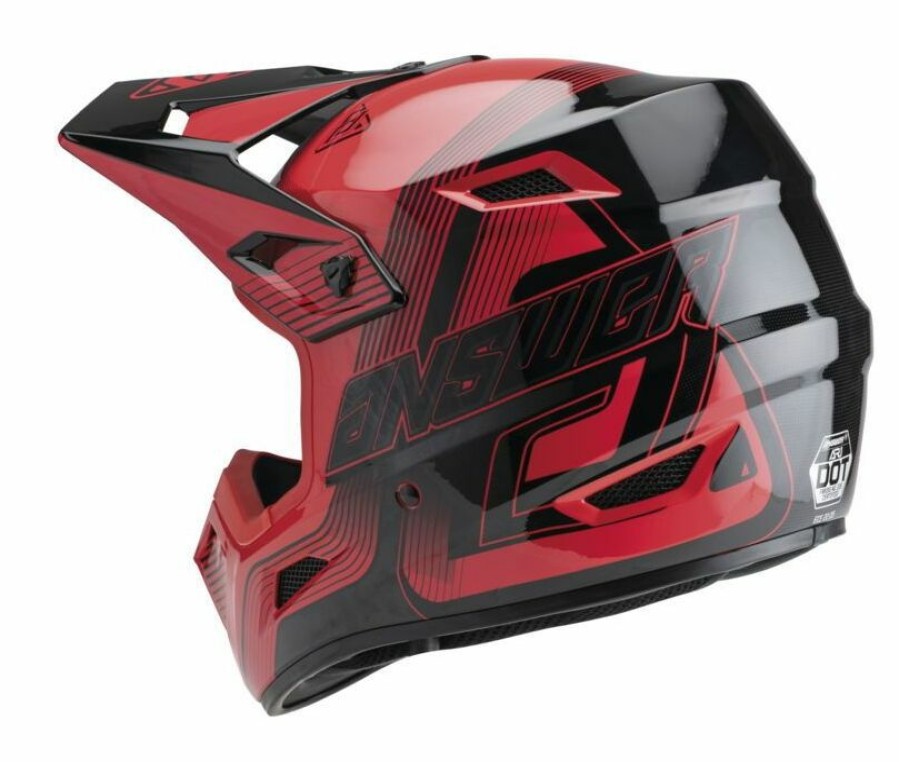 Dirt * | Answer Ar1 Vendetta Helmet / Lg [Blemished Very Good] Red/Black