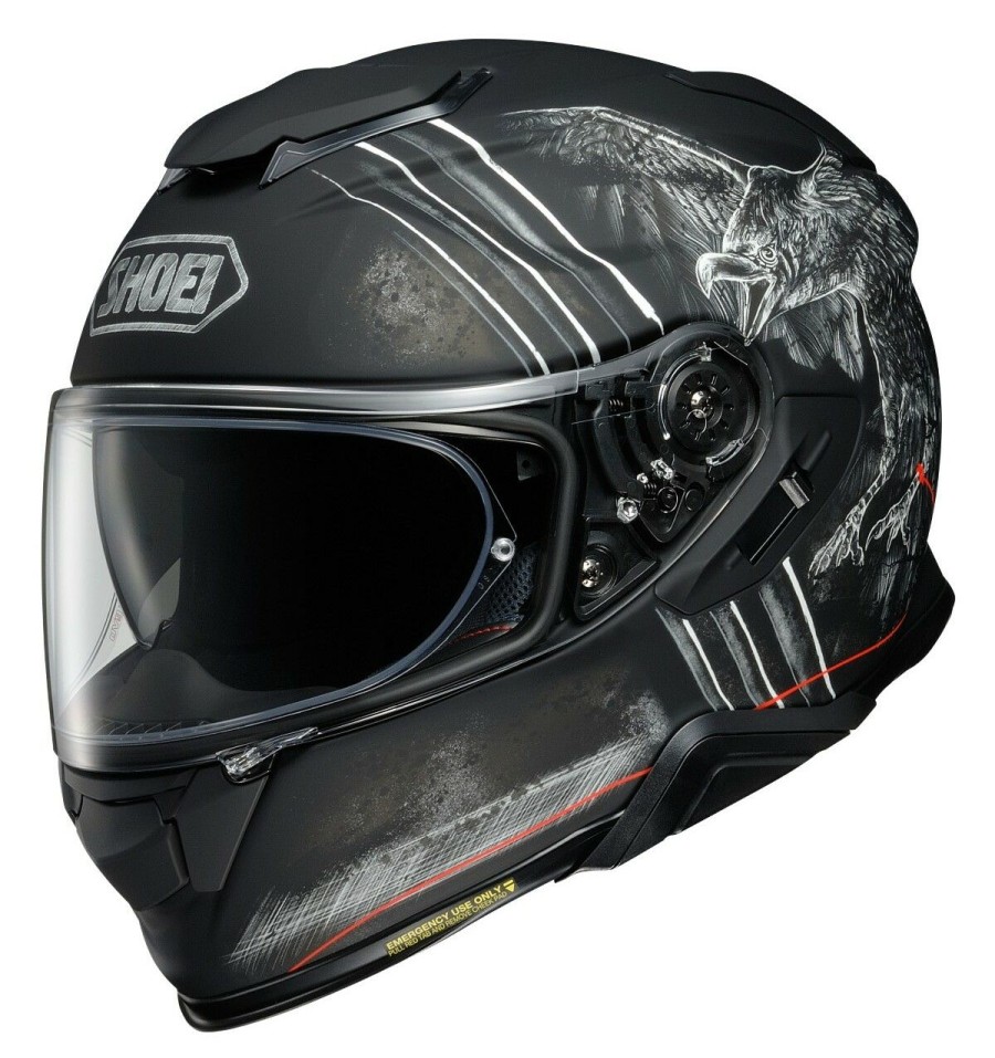 Full Face * | Shoei Helmets Shoei Gt-Air Ii Ubiquity Helmet Black/Silver/Red