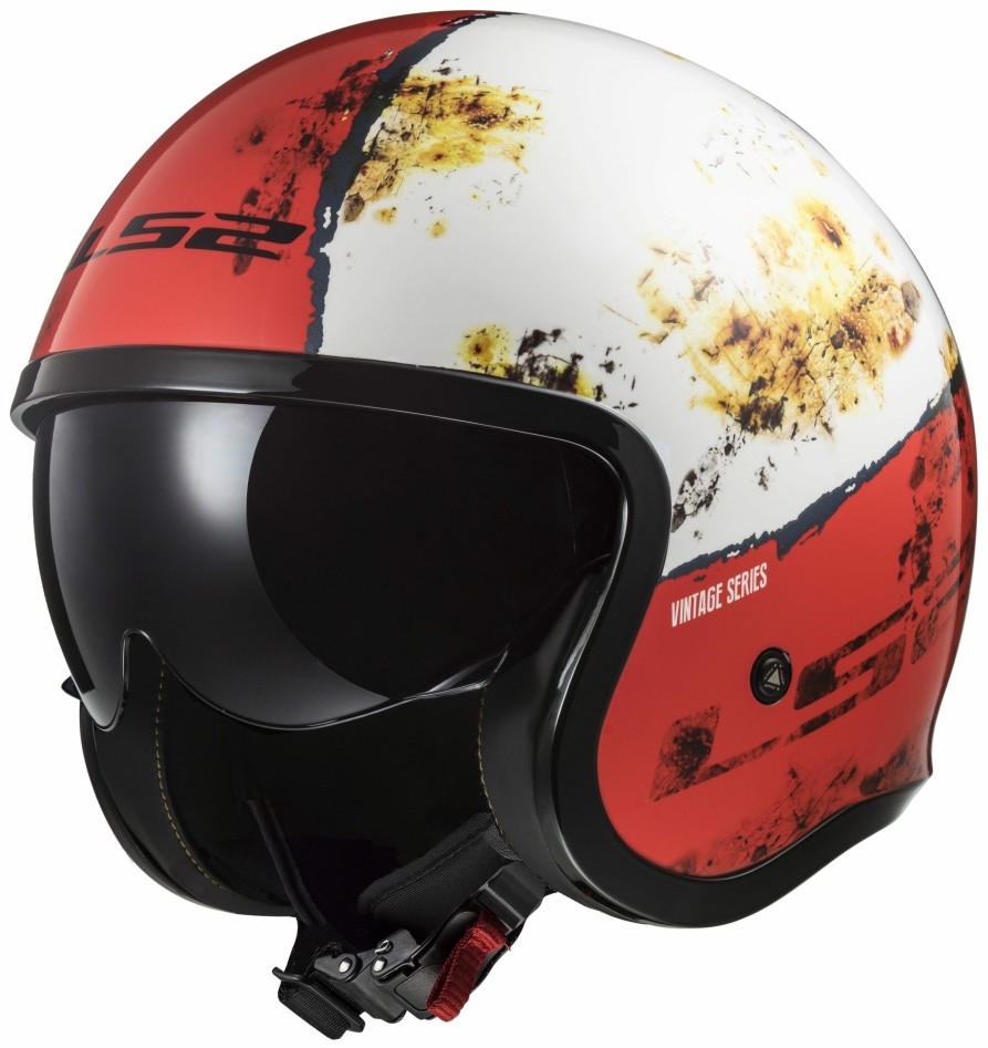 Open Face & 3/4 * | Ls2 Helmets Ls2 Spitfire Rust Helmet Red