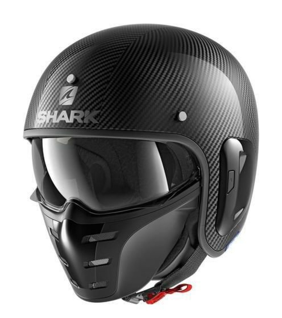 Open Face & 3/4 * | Shark Helmets Shark S-Drak 2 Carbon Helmet Silver/Black