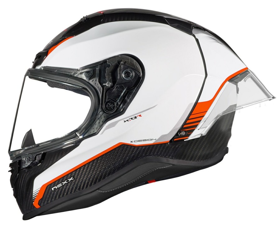 Full Face * | Nexx Helmets Nexx Xr3R X-Pro Carbon Helmet White/Red